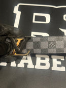 Cinto Louis Vuitton Initiales Damier Azur Logo Black/Gold 125 CM  - Pronta Entrega