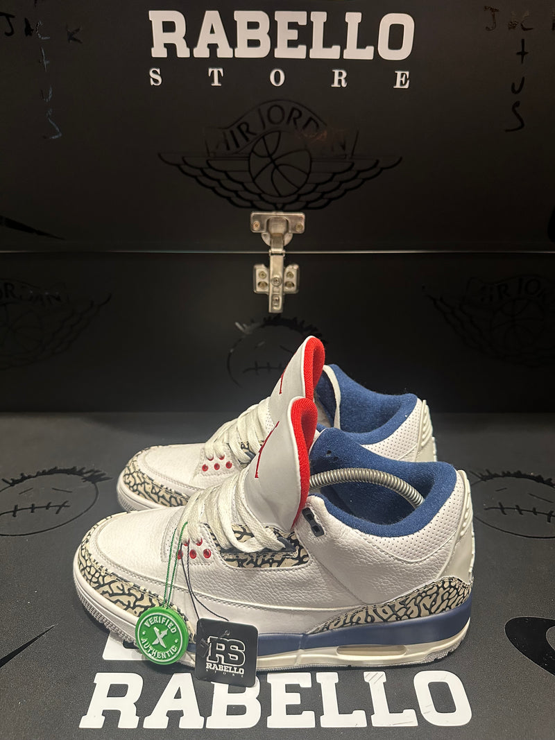 Tênis Nike Air Jordan 3 Retro True Blue OG - Pronta Entrega
