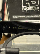 Óculos Palm Angels Logo Alto Relevo Armação Preto Lente Preto  - Pronta Entrega