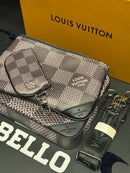 Bolsa Louis Vuitton Bag Trio Messenger Cobalt Cinza Preto - Pronta Entrega
