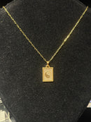 Corrente Cartier Banhada Pingente Yin-Yang 30 CM - Pronta Entrega