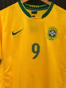Camiseta Nike Retrô Seleção Brasileira Amarela 2006 Ronaldo