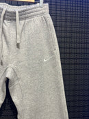 Calça Moletom Nike Swoosh Cinza ( Sem Punho )- Pronta Entrega