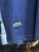 Camisa Lacoste 1927 Azul Logo Frontal Yellow - Pronta Entrega