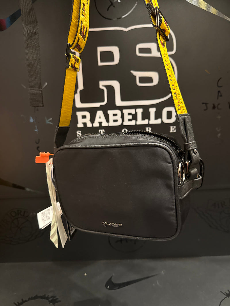 Bolsa Off-White Cross Body Transversal Industrial Preto - Pronta Entrega