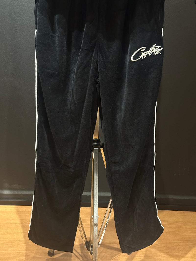 Conjunto Corteiz VVS Velour Jacket Black - Pronta Entrega