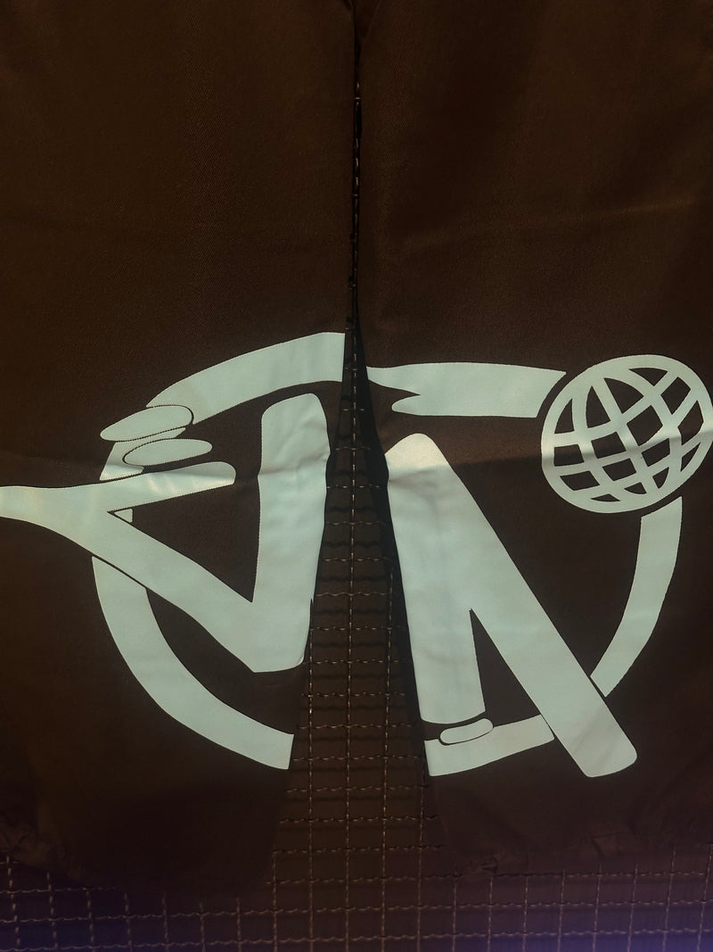 Calça Sarja Minus Two Preta Logo Azul - Pronta Entrega