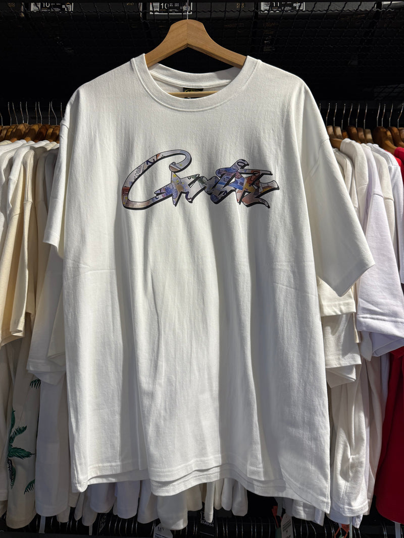 Camiseta Corteiz All Starz Euros Tee Branca - Pronta Entrega