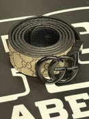 Cinto Gucci Estampado Black Inside Fivela GG Preta - Pronta Entrega