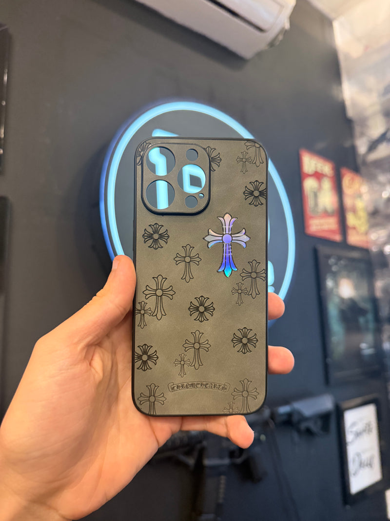 Case Chrome Hearts Grey - Pronta Entrega