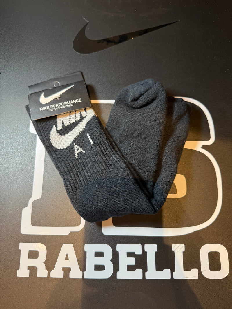 Meia Nike Air Sport Cano Alto Preto - Pronta Entrega