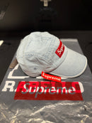 Boné Supreme Box Logo Jeans Fivela Couro - Pronta Entrega