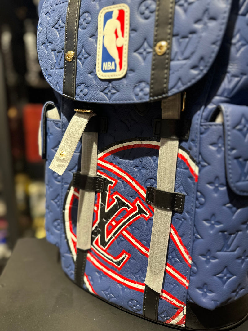 Mochila Louis Vuitton X NBA Christopher MM Blue - Encomenda