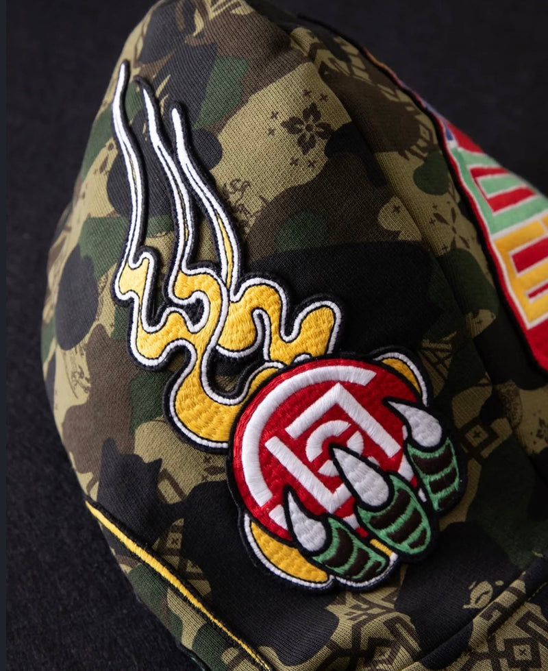 Jaqueta Bape X Clot Shark Camo Relaxed Full Zip - Pronta Entrega