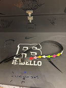 Cinto Chrome Hearts 105 CM Multicolor Cruz Couro Fivela Metal - Pronta Entrega