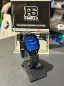 Relógio Casio Vintage A138 Preto Fundo Azul - Pronta Entrega