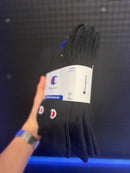 Meias Champion Pack 5 Uni Cano Alto Preto - Pronta entrega