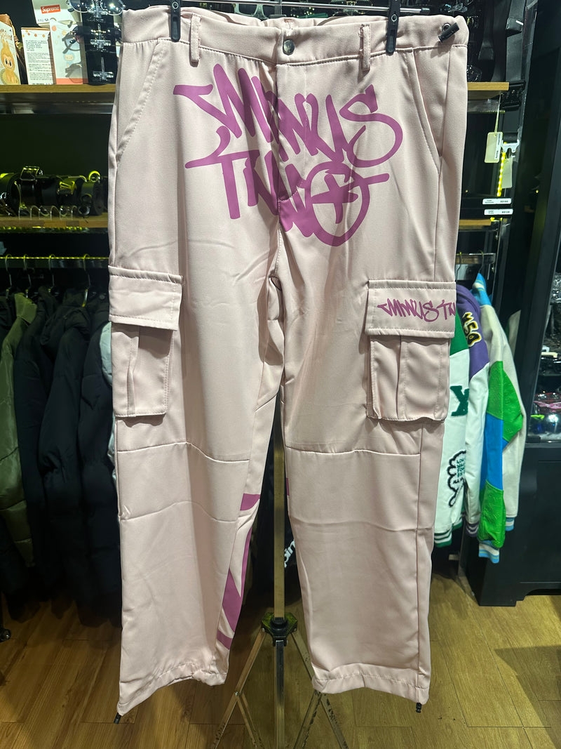 Calça Sarja Minus Two Rosa Logo Rosa - Pronta Entrega