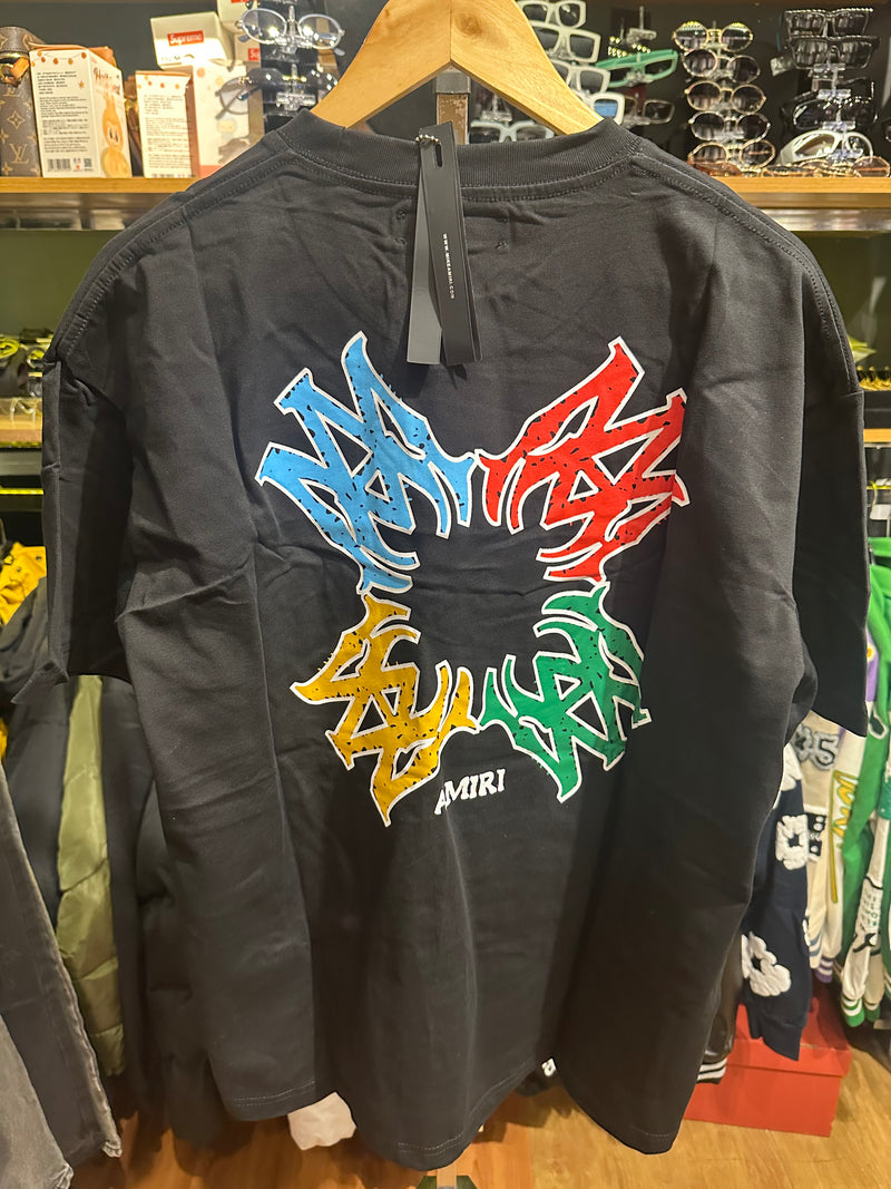 Camiseta Amiri Kids Preta - Pronta Entrega
