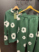 Conjunto Moletom Denim Tears The Cotton Wreath Green - Pronta Entrega