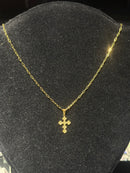 Corrente Cartier Banhada Pingente Cruz 30 CM - Pronta Entrega