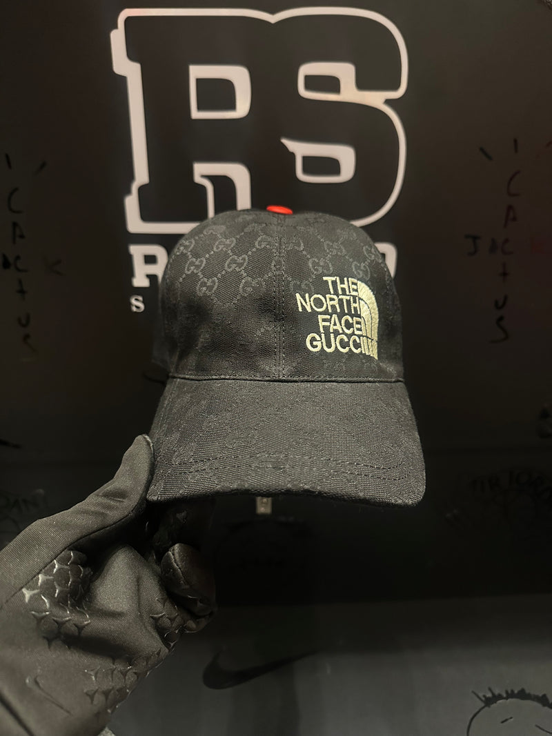 Boné Aba Curva Gucci X North Face Black - Pronta Entrega
