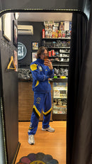 Conjunto Tracksuit Jordan Brasil Azul Amarelo 2026/27 - Pronta Entrega