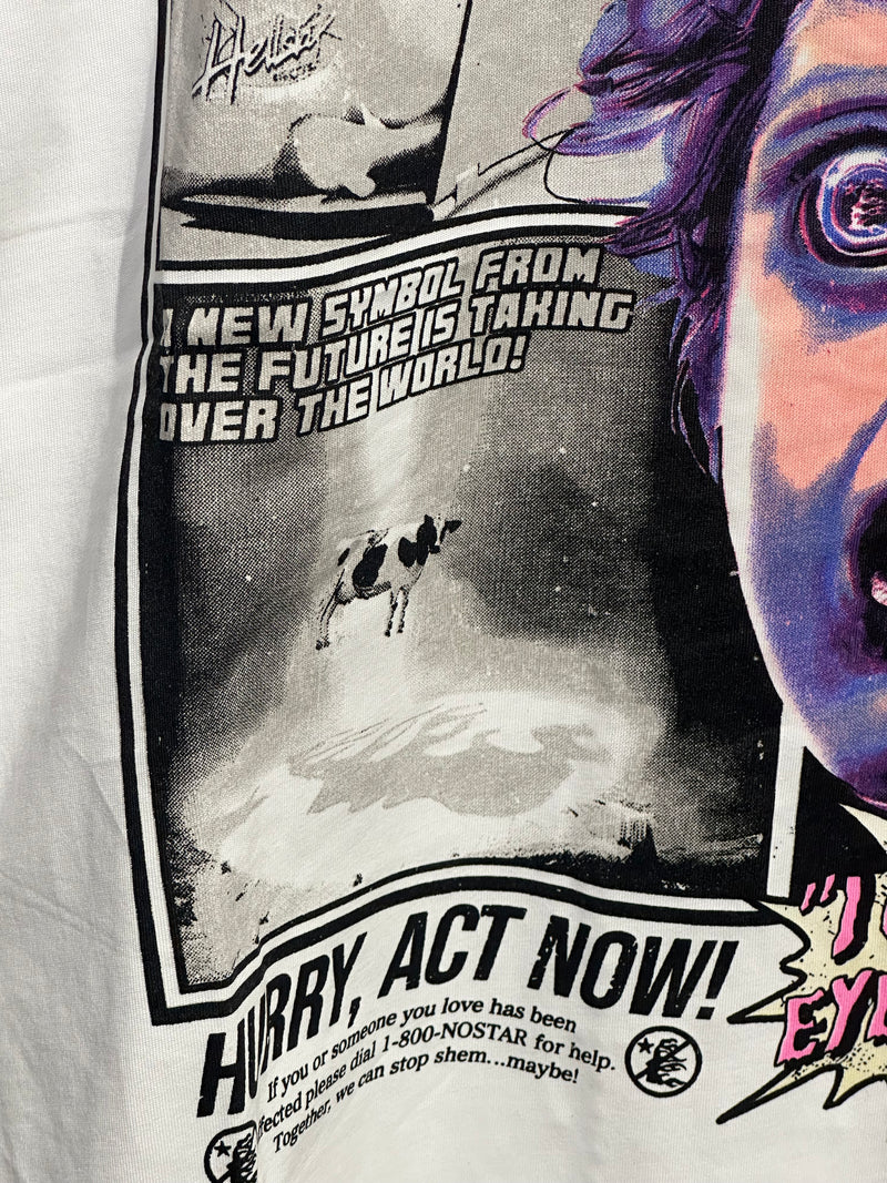 Camiseta Hellstar Breaking News White - Pronta Entrega