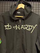 Jaqueta Moletom Ed Hardy Snake Skull Black - Pronta Entrega