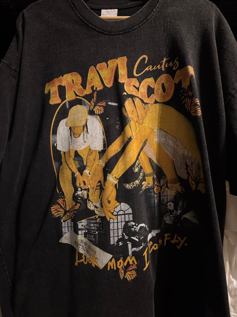 Camiseta VINTAGE TRAVIS SCOTT Preta - Pronta Entrega