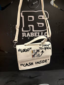 Bolsa OFF-WHITE 1.4 Jitney Bag "CASH INSIDE" Off White Branca - Pronta Entrega