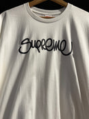 Camiseta Supreme Handstyle Tee Branca - Pronta Entrega