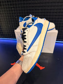 Tênis Nike Air Jordan 1 Low Travis Scott Fragment Military Blue - Pronta Entrega