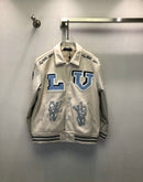 Jaqueta Varsity Louis Vuitton “Multi-Patches Mixed Milky White” - Encomenda