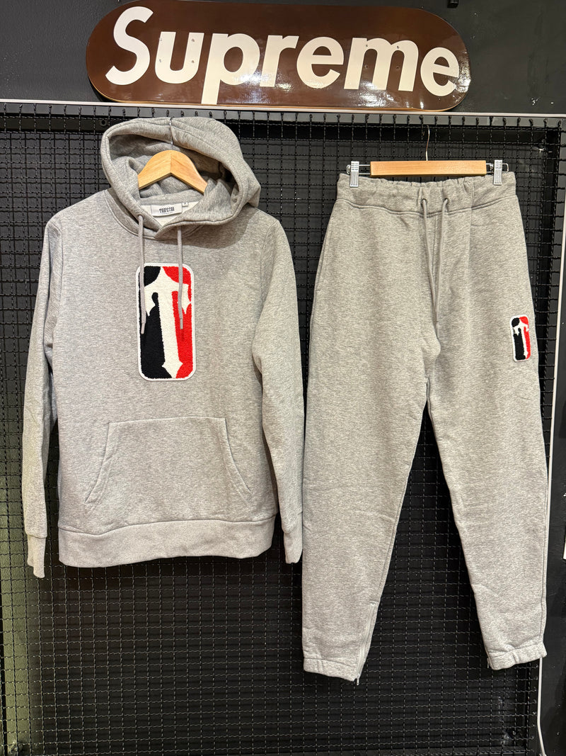 Conjunto Moletom Trapstar Cinza - Pronta Entregai