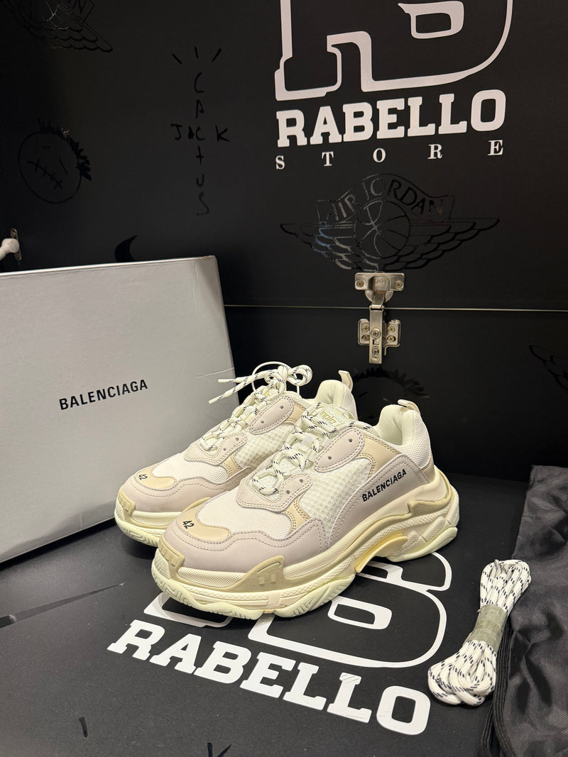 Tênis Balenciaga Triple S Beige White - Pronta Entrega