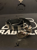 Cinto Chrome Hearts 105 CM Rolling Stones Couro Metal - Pronta Entrega