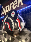 Jaqueta BAPE Shark Camo Black White  Duo Hoodie Black - Pronta Entrega
