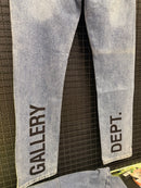 Calça Gallery Dept. Jeans Marinho Lavado Logo Preto - Pronta Entrega