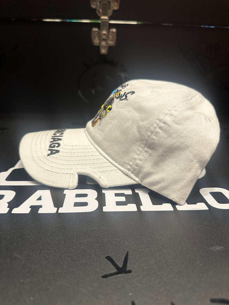 Boné Aba Curva Balenciaga The Simpson Branco - Pronta Entrega