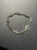 Pulseira Chrome Hearts Prata Cruz Fecho T - Pronta Entrega