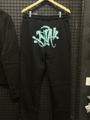 Conjunto Syna Moletom “Forgives Me” Black/Blue - Pronta Entrega