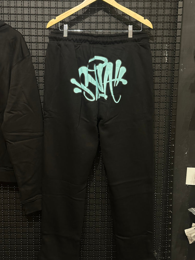 Conjunto Syna Moletom “Forgives Me” Black/Blue - Pronta Entrega