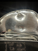 Bolsa Diesel Feminina 1DR Crossbody Couro Silver - Pronta Entrega