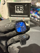 Relógio Casio Vintage A138 Preto Fundo Azul - Pronta Entrega