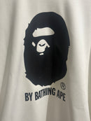 Moletom BAPE A Bathing Ape Overdye Crewneck Branco - Pronta Entrega