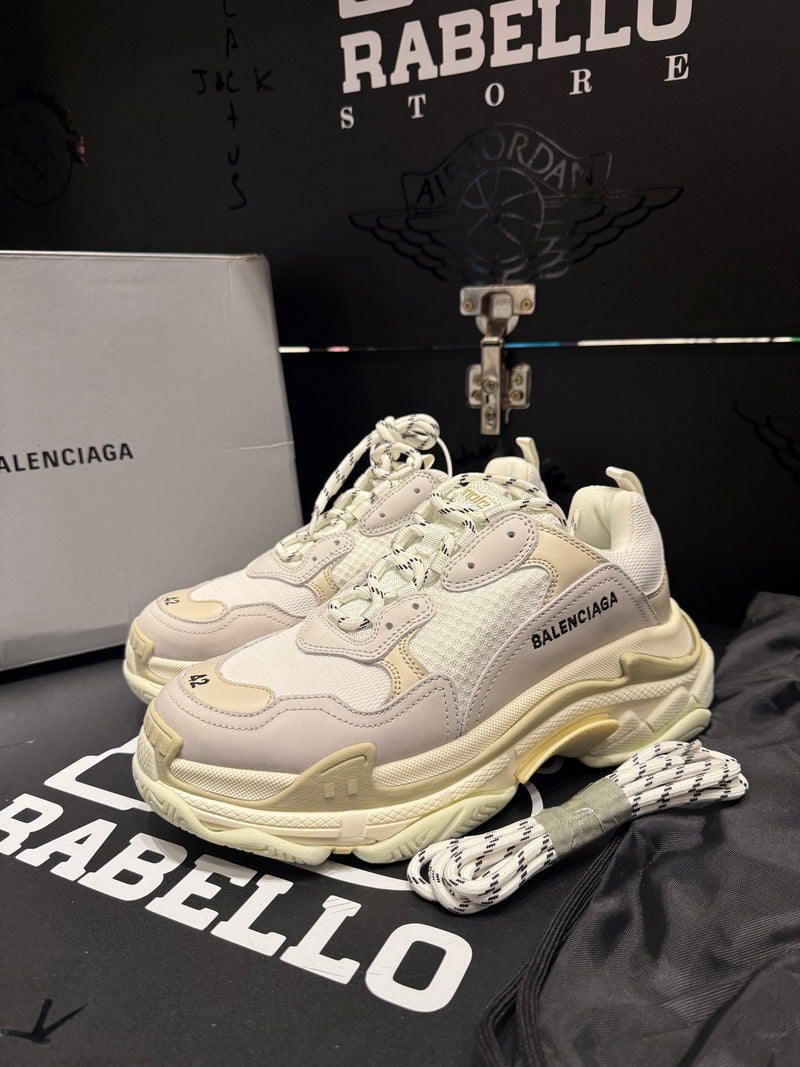 Tênis Balenciaga Triple S Beige White - Pronta Entrega