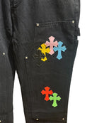 Calça Chrome Hearts Jeans Black Patch Carpenter - Encomenda
