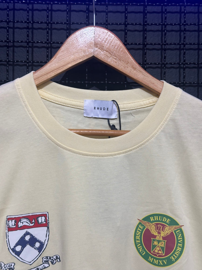 Camiseta Rhude White Runway Script - Pronta Entrega