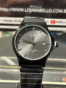 Relógio Casio Quartz Premium Fundo Black - Pronta Entrega